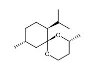 (2R,6S,7S,10R)-7-isopropyl-2,10-dimethyl-1,5-dioxaspiro[5.5]undecane Structure