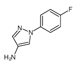 4-氨基-1-(4-氟苯基)吡唑结构式