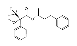 (S)-((R)-4-phenylbutan-2-yl) 3,3,3-trifluoro-2-methoxy-2-phenylpropanoate Structure