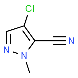 4-Chloro-2-methyl-2H-pyrazole-3-carbonitrile structure