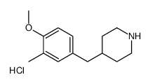4-(4-METHOXY-3-METHYL-BENZYL)-PIPERIDINE HYDROCHLORIDE structure