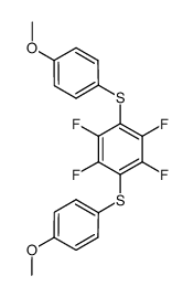 1,4-bis(4-methoxyphenylthio)-2,3,5,6-tetrafluorobenzene Structure