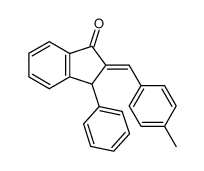 2-(4-methyl-benzylidene)-3-phenyl-indan-1-one结构式