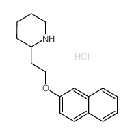 2-[2-(2-Naphthyloxy)ethyl]piperidine hydrochloride Structure