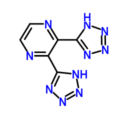 2,3-Di(1H-tetrazol-5-yl)pyrazine结构式