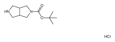 2-Boc-hexahydro-pyrrolo[3,4-c]pyrrole hydrochloride结构式