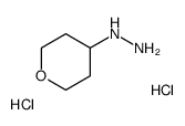 tetrahydropyran-4-ylhydrazine;dihydrochloride Structure
