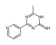 4-methyl-6-pyridin-3-yl-1,3,5-triazin-2-amine结构式