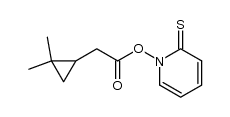 1-[[[(2,2-dimethylcyclopropyl)methyl]carbonyl]oxy]-2(1H)-pyridinethione Structure