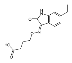 4-[(6-ethyl-2-oxoindol-3-yl)amino]oxybutanoic acid Structure