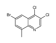 6-bromo-3,4-dichloro-8-methylquinoline Structure
