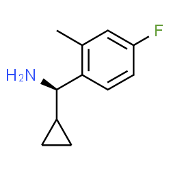 (1R)CYCLOPROPYL(4-FLUORO-2-METHYLPHENYL)METHYLAMINE结构式