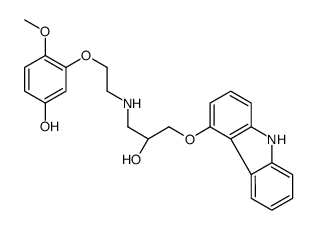 (R)-(+)-5'-Hydroxyphenyl Carvedilol Structure