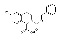 2-CBZ-6-Hydroxy-1,2,3,4-tetrahydro-isoquinoline-1-carboxylic acid Structure