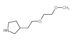3-[2-(2-Methoxyethoxy)ethyl]pyrrolidine结构式