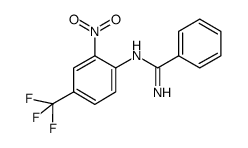 N-(2-nitro-4-(trifluoromethyl)phenyl)benzimidamide结构式