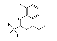 4-(o-toluidino)-5,5,5-trifluoropentan-1-ol结构式