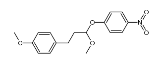 1-Methoxy-3-(4-methoxyphenyl)-1-(4-nitrophenixy)propane Structure