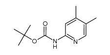 1,1-dimethylethyl (4,5-dimethyl-2-pyridinyl)carbamate结构式