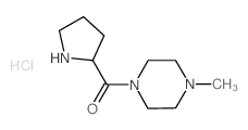 (4-Methyl-1-piperazinyl)(2-pyrrolidinyl)methanone hydrochloride结构式