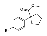 1-(4-溴苯基)环戊烷羧酸甲酯结构式