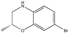 (R)-7-bromo-2-methyl-3,4-dihydro-2H-benzo[b][1,4]oxazine结构式