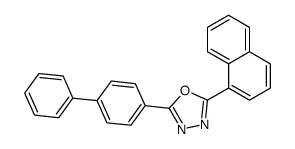 2-[1,1'-biphenyl]-4-yl-5-(1-naphthyl)-1,3,4-oxadiazole Structure