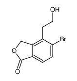 5-bromo-4-(2-hydroxyethyl)-2-benzofuran-1(3H)-one结构式