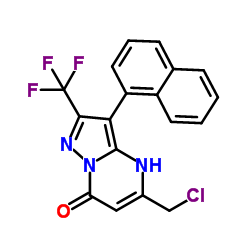 5-(Chloromethyl)-3-(1-naphthyl)-2-(trifluoromethyl)pyrazolo[1,5-a]pyrimidin-7(4H)-one picture