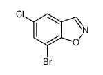 1,2-Benzisoxazole, 7-bromo-5-chloro- Structure