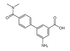 3-amino-5-[4-(dimethylcarbamoyl)phenyl]benzoic acid结构式