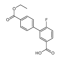 3-(4-ethoxycarbonylphenyl)-4-fluorobenzoic acid结构式