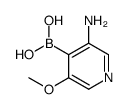 (3-amino-5-methoxypyridin-4-yl)boronic acid结构式