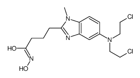 4-[5-[bis(2-chloroethyl)amino]-1-methylbenzimidazol-2-yl]-N-hydroxybutanamide结构式