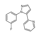 2-(1-(3-FLUOROPHENYL)-1H-PYRAZOL-5-YL)PYRIDINE结构式