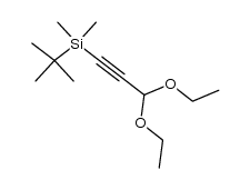 1-(t-butyldimethylsilyl)-3,3-diethoxypropyne结构式