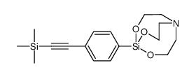 trimethyl-[2-[4-(4,6,11-trioxa-1-aza-5-silabicyclo[3.3.3]undecan-5-yl)phenyl]ethynyl]silane结构式