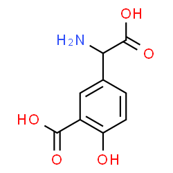 α-Amino-3-carboxy-4-hydroxybenzeneacetic acid Structure