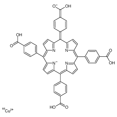 5,10,15,20-tetrakis(4-carboxyphenyl)porphinatocopper(II)结构式