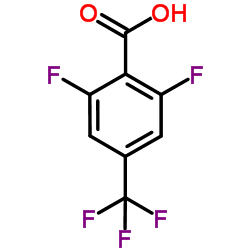 2,6-二氟-4-三氟甲基苯甲酸结构式