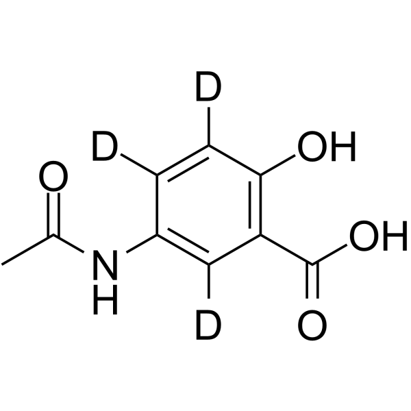 N-乙酰基美沙拉嗪-d3结构式