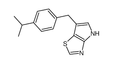 6-(4-isopropylbenzyl)-4H-pyrrolo[2,3-d][1,3]thiazole结构式