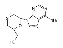 [(2R,6R)-6-(6-aminopurin-9-yl)-1,4-oxathian-2-yl]methanol Structure