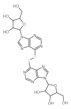 2-[6-[9-[3,4-dihydroxy-5-(hydroxymethyl)oxolan-2-yl]purin-6-yl]disulfanylpurin-9-yl]-5-(hydroxymethyl)oxolane-3,4-diol picture