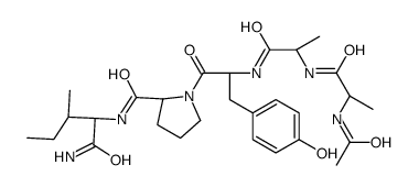 Ac-Ala-Ala-D-Tyr-Pro-Ile-NH2 structure