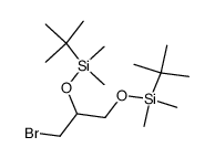 1-Bromo-2,3-di-(t-butyldimethylsilyloxy)propane结构式