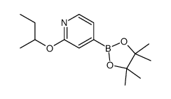 2-butan-2-yloxy-4-(4,4,5,5-tetramethyl-1,3,2-dioxaborolan-2-yl)pyridine Structure