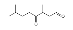 3,7-dimethyl-4-oxooctanal Structure