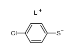 lithium (4-chlorophenyl)thiolate结构式