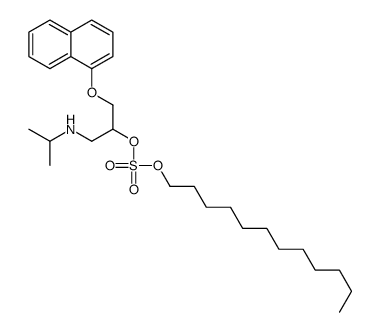 dodecyl [1-naphthalen-1-yloxy-3-(propan-2-ylamino)propan-2-yl] sulfate结构式